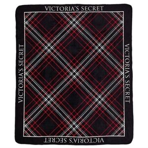 Victoria's Secret Plaid Sherpa Blanket NEW